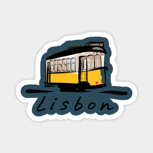 Lisboa Tram Illustration | Portugal Magnet