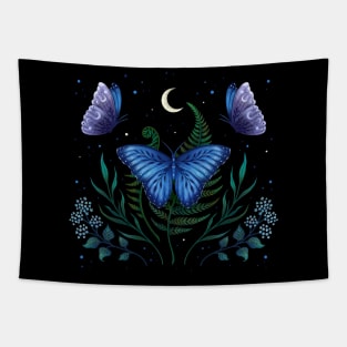 Blue Morpho Butterfly Tapestry