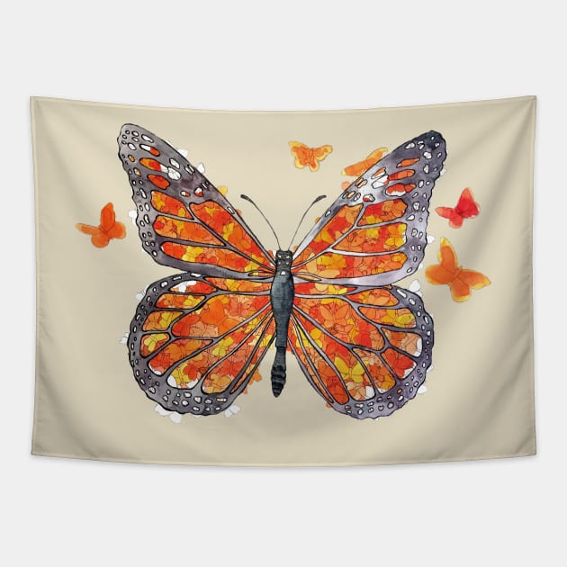 Monarch Butterfly Tapestry by Warbler Creative