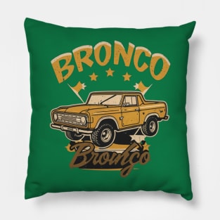 Retro 1987-1991 Ford Bronco w/Tires Pillow