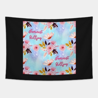 Feminist Killjoy - A pretty Floral Pattern Tapestry