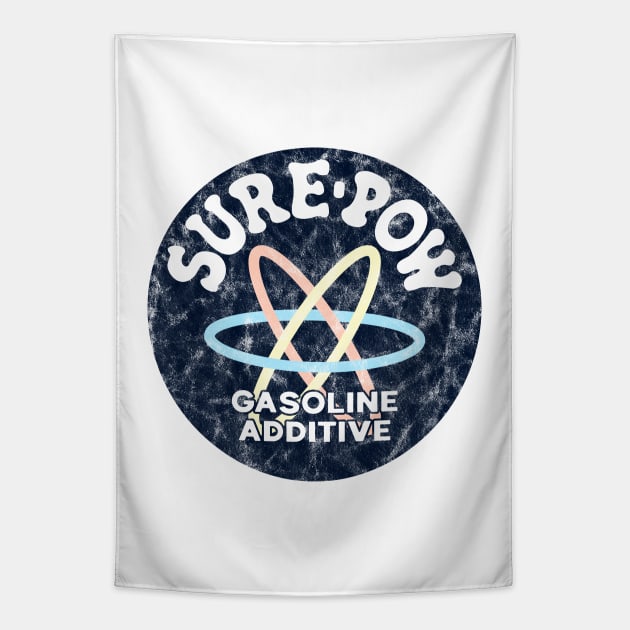 Sure-Pow Gasoline Additive (Original - White Worn) Tapestry by jepegdesign