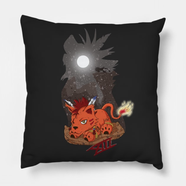 Red XIII Pillow by LadyCerbero