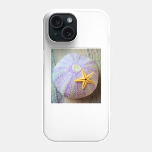 Purple Sea Urchin And Starfish Phone Case