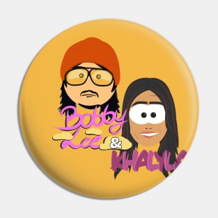 Bobby Lee & Khalila Kuhna From TigerBelly - South Park Style Pin