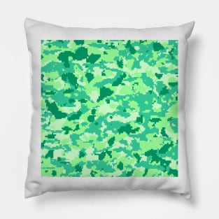 Light Green - Digital Camouflage Pillow