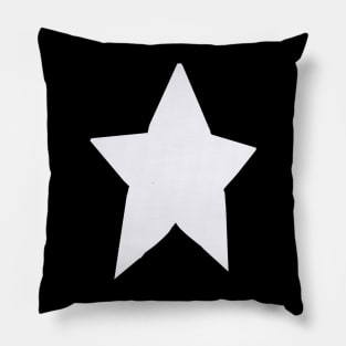 Periwinkle Blue Very Peri Almost White Tone Star Pillow