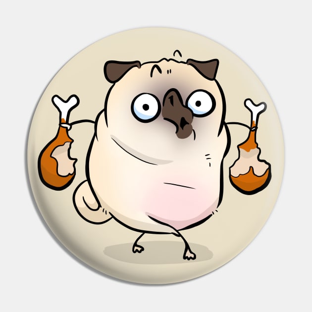 Chicken Thief Pin by Inkpug