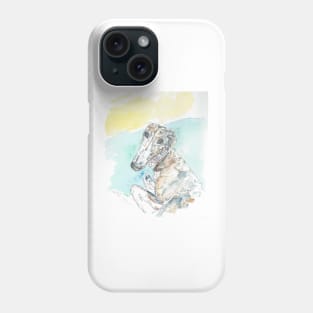 Lurcher portrait Phone Case