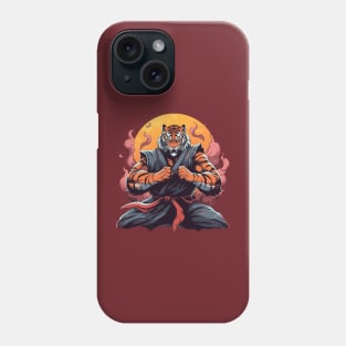 karate tiger Phone Case