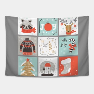 Cute Reindeer Christmas Patterns | Christmas Decor Ideas 2022 Tapestry