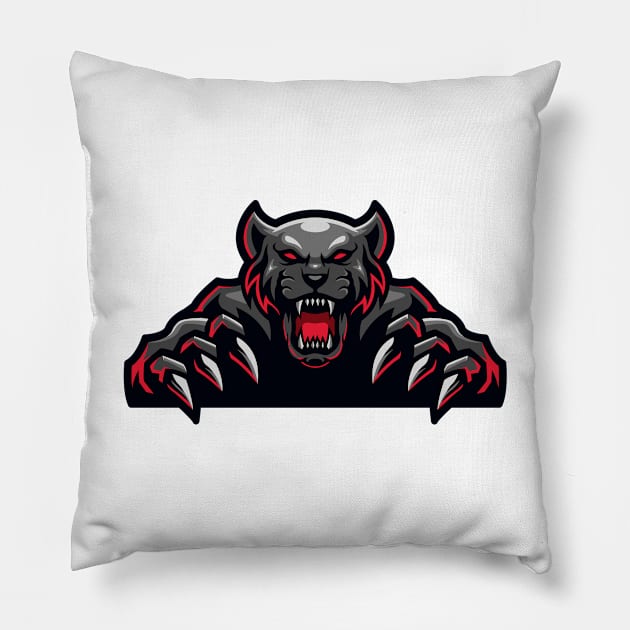 Panther Pillow by mightyfire