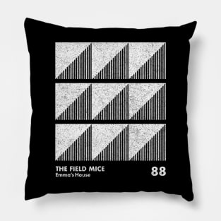 The Field Mice / Emma's House / Minimal Graphic Design Tribute Pillow