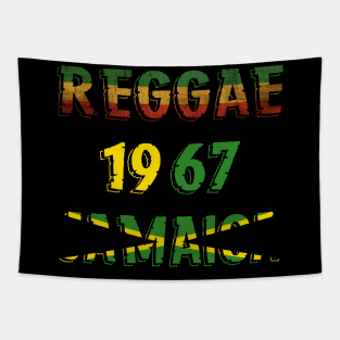 Rasta Reggae 1967 Jamaica Flag Tapestry