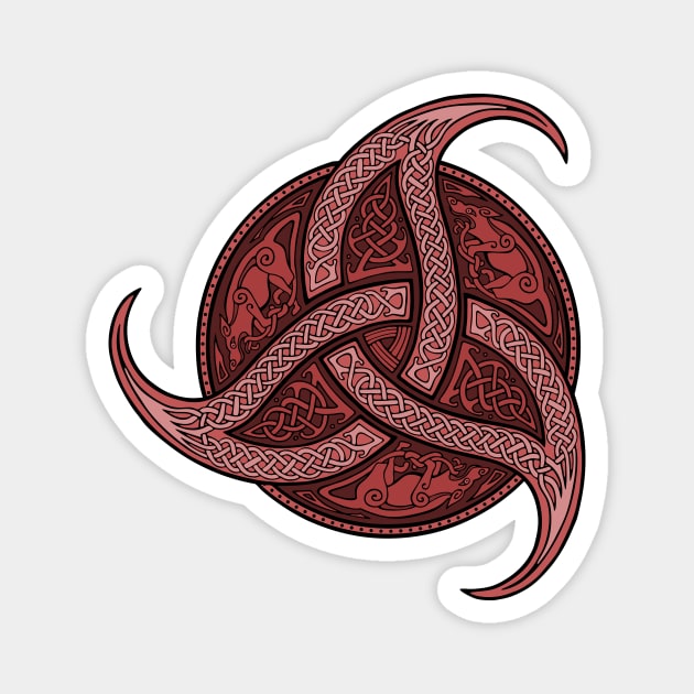 Trinity Knot - Crimson Magnet by Daniel Ranger