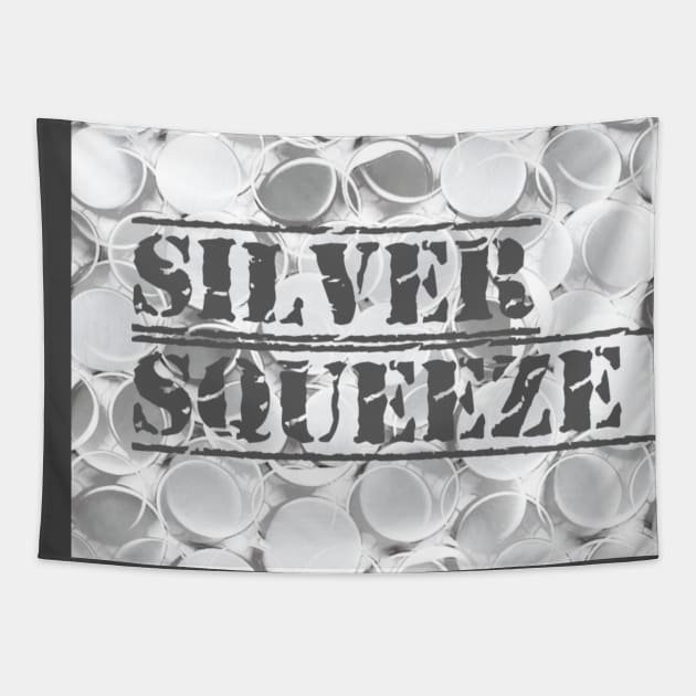 Silver Squeeze Coins Tapestry by Kenen's Designs