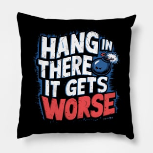 Hang in There in Style: Satirical Bomb T-Shirt - Dark Humor, Existential Fun, Conversation Starter Pillow