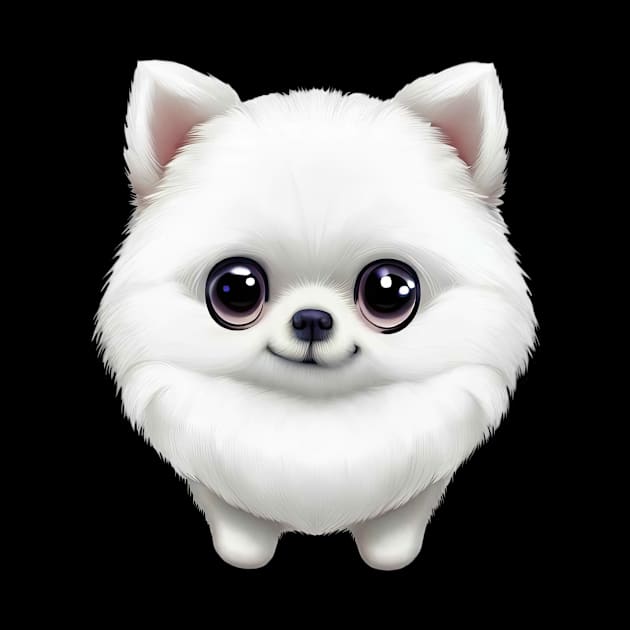 Pomeranian Cuteness Overload by Art By Mojo