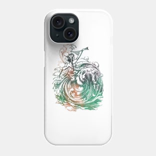 Mermaid Wave In Northern Lights Phone Case