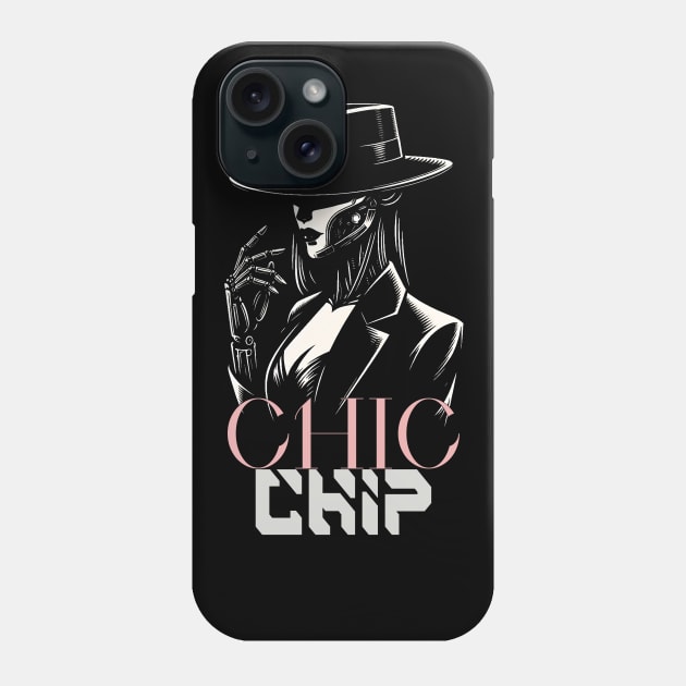 Chic Female Android: Refined Style Phone Case by MetalByte