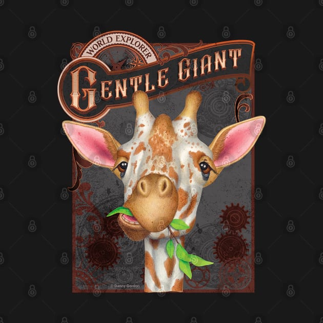 Giraffe Gentle Giant by Danny Gordon Art