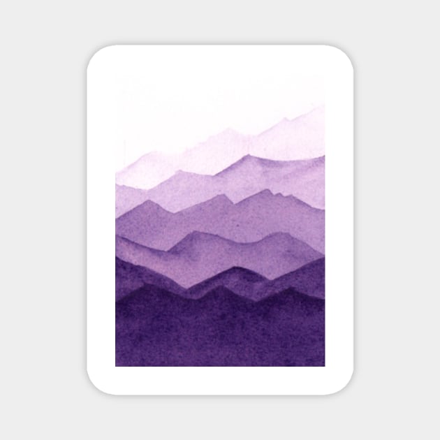 Imperial Purple Ridges Magnet by ayemfid