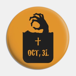 Scary Tomb Pocket Pin