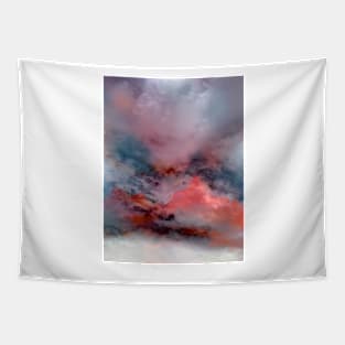 Coral Mountains Storm Tapestry