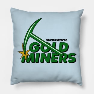 Defunct Sacramento Gold Miners Football 1993 Pillow