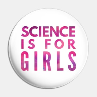 Cool Science Is For Girls Youth Girl Scientists Pin