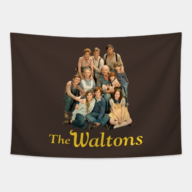 The Waltons - Group - 70s Tv Show Tapestry by wildzerouk