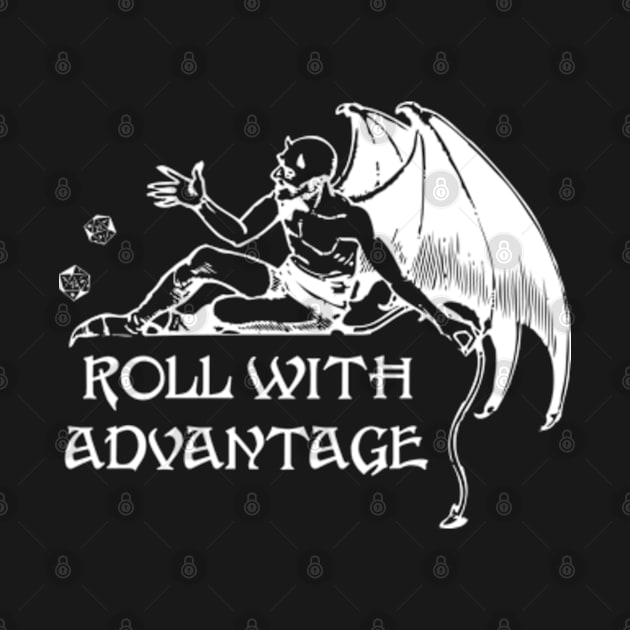 Roll With Advantage Dicing Devil by Talesbybob