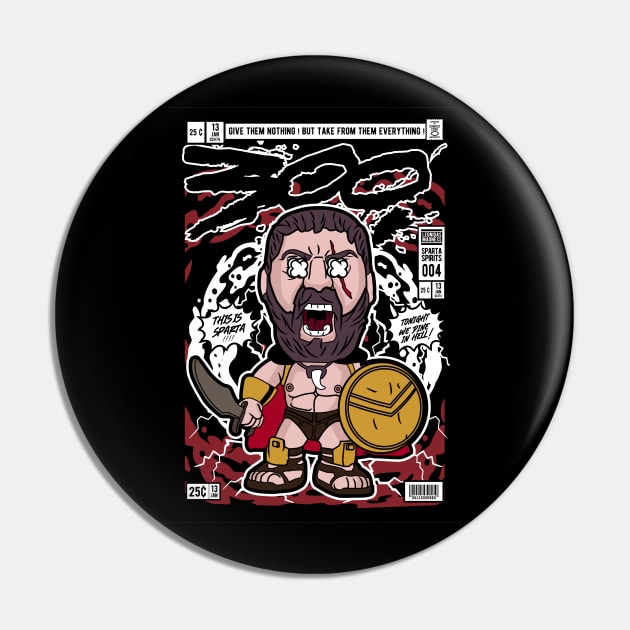 Leonidas 300 Pin by Planet of Tees