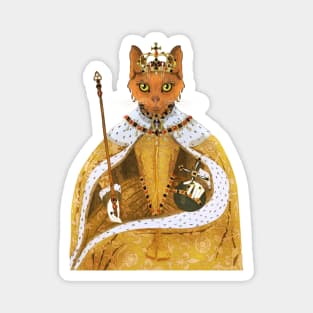 Queen Elizabeth I cat - historiCATS illustrations Magnet