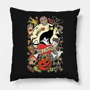 Happy Halloween (black) Pillow