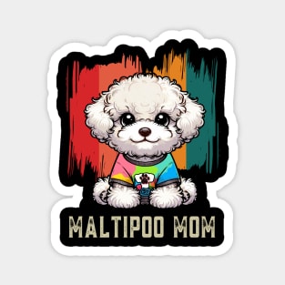 Maltipoo Mom Retro Dog Maltipoo Magnet