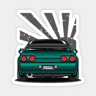 Monster Skyline GT-R R32 (Green Emerald) Magnet