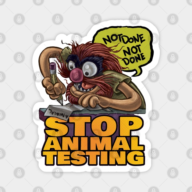 Stop Animal Testing Magnet by majanation