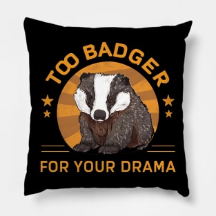 Badger Drama Pillow