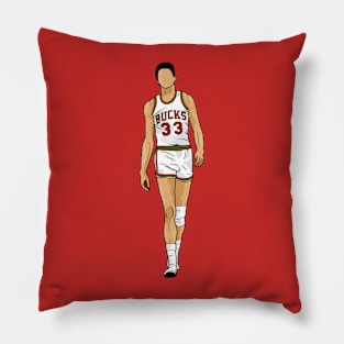 Kareem Abdul Jabbar Bucks - The Show - Drawing Style Pillow