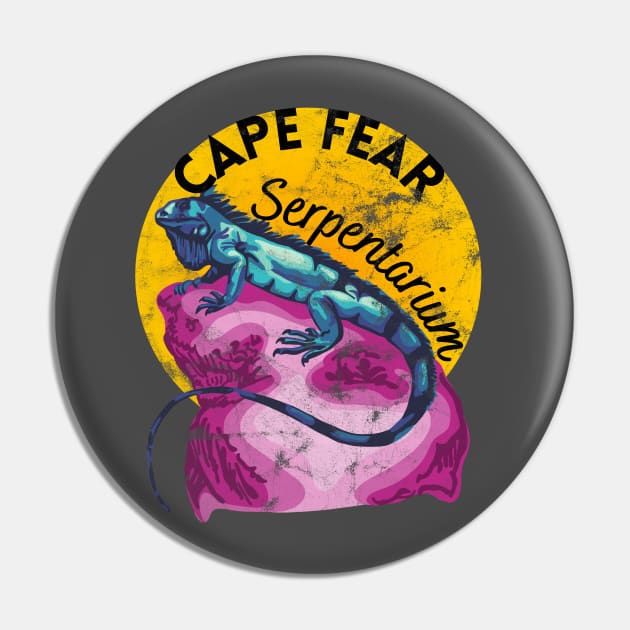 Cape Fear Serpentarium (distressed) Pin by Slightly Unhinged