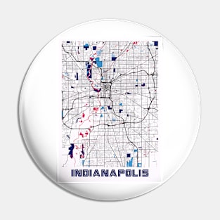 Indianapolis - Indiana MilkTea City Map Pin