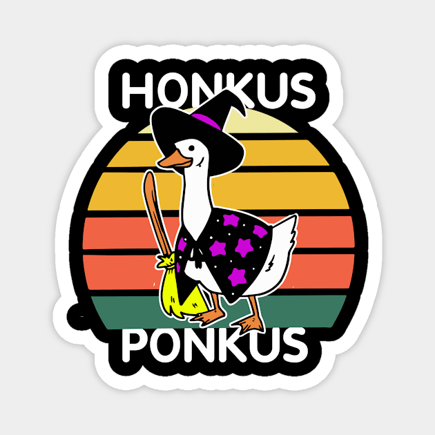 honkus ponkus duck funny haloween Magnet by Seastore