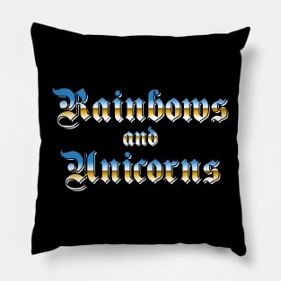 Rainbows and Unicorns Pillow