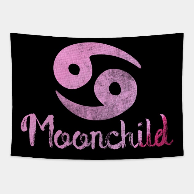 MoonChild Cancer Zodiac Tapestry by bubbsnugg