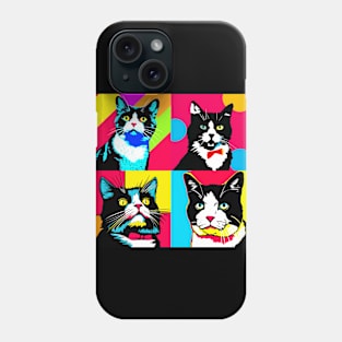 Tuxedo Cat Pop Art - Cat Lover Gift Phone Case