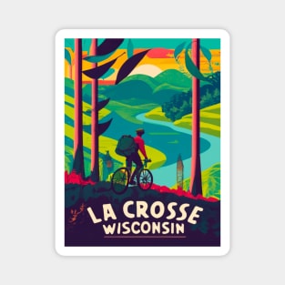 La Crosse Wisconsin Bike Trail Magnet