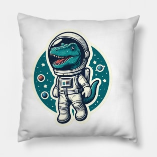 Space Dinosaur Meme Pillow