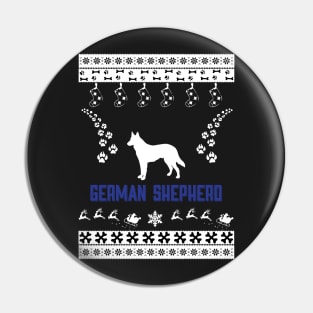 Merry Christmas GERMAN SHEPHERD Pin