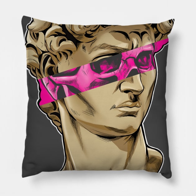 David, Michelangelo Pillow by JackComicArt